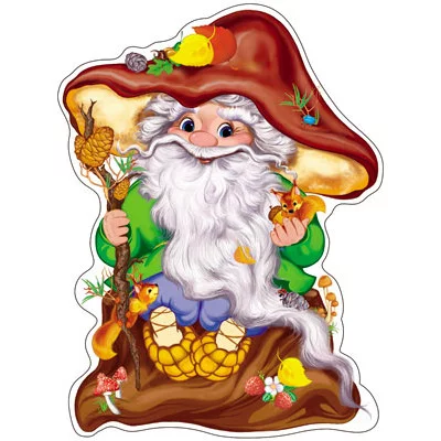 Ф-8070 Плакат вырубной А3. Лесовик (с блестками и уф-лаком) / (серия) Сфера 4+0