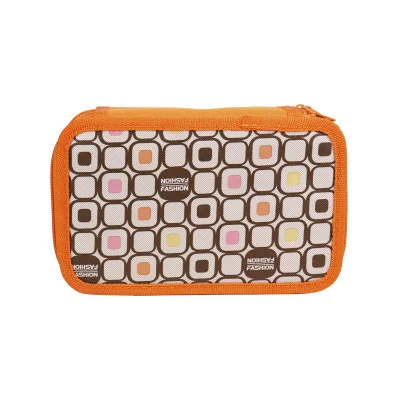 Пенал 3-секц. КАРАМЕЛЬ КОРИЧНЕВАЯ-3 (ПН-0725) 190х115, принтованная ткань "гладкая" ПН-0725