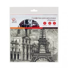 Салфетка для декупажа 1шт АртФормат города расцветки в ассортименте Разбор105429