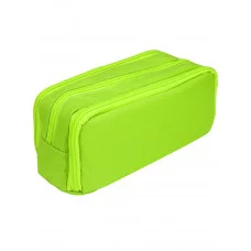 Пенал, три отделения, желтый неон (ПН-0914) 22х9х7см ПН-0914
