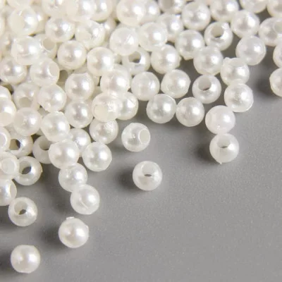 Декор для творчества пластик "Жемчужные шарики" набор 20 гр d=0,3 см   4460471