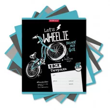 Тетрадь школьная ученическая ErichKrause® Bicycle Rider, 18 листов, линейка 58391 ТЛ2129