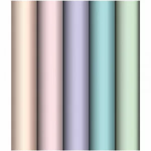 Упаковочная бумага глянц.цена за 1 рулон, 70*100см, MESHU "Пастельные тона", 80г/м2, ассорти 5 дизайнов, без выбора 358122
