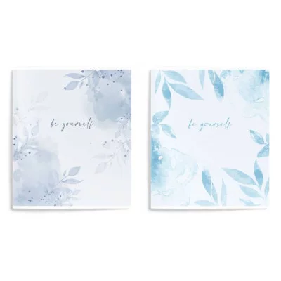 Тетрадь 96 л. А5 кл. скреп. офс. Schoolformat АКВАРЕЛЬНЫЕ ЦВЕТЫ мел. карт., твин-лак 260173