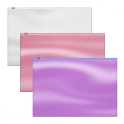 Zip-пакет пластиковый ErichKrause® Glossy Candy, Card size A7, полупрозрачный, ассорти  54993