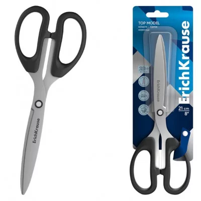 Ножницы ErichKrause Top Model, 21см, черный 14856
