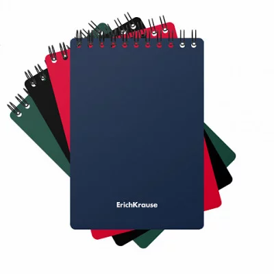 Блокнот А6 60л клетка/гребень пластик Classic ассорти ERICH KRAUSE 49674 118726