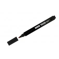 Маркер перманентный Luxor "Trios" черный, пулевидный, 2,5 мм 306191