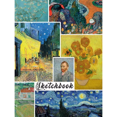 СКЕТЧБУК А5. ШЕДЕВРЫ ВИНСЕНТА ВАН ГОГА (выб.лак, синяя резинка) 467-0-159-17927-6