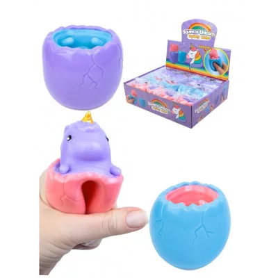 Антистресс-мялка "Единорог" цвет микс 1шт 6х5,8cм ИК-0281)
