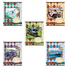 Тетрадь 12 л., HATBER, клетка, обложка картон, "ПУТЕШЕСТВИЕ ВО ВРЕМЕНИ" ( 12Т5В1, T240038