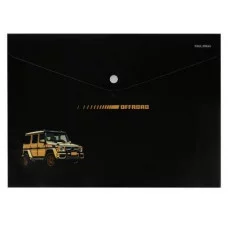 Папка-конверт на кнопке А4, 180мкм, ВНЕДОРОЖНИК (ПК-2854) ПК-2854