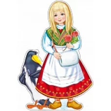 Ф-11208 Плакат вырубной А3. Герда (с блестками в лаке) / (серия) Сфера