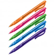 Ручка шариковая автоматическая OfficeSpace "Знак!" синяя, 0,7мм, на масляной основе, штрихкод Спейс 268357