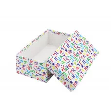 Коробка прямоугольная подарочная Буквы 28,5 х 18,5 х 12 см РазборПП-4528