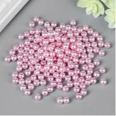 Набор бусин для творчества пластик "Розовое кружево" набор 200 шт d=0,6 см 4762450