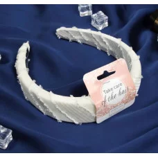 Ободок для волос "Жаннет" стиль галант 3см бежевый 10692198