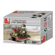 Конструктор "Военная техника.Пушка"(24дет.)в коробке M38-B0118