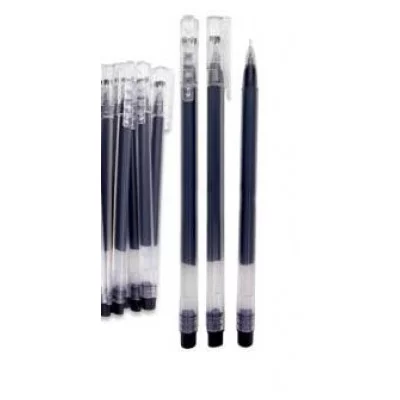 Ручка гелевая INTELLIGENT DK-420 0,5мм, игольчатый стержень, прозрачный трехгранный корпус, в пакете 333885