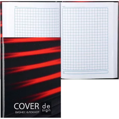 Бизнес-блокнот А6 80л. ТЁМНЫЕ ЛИНИИ - 2 80-0106 7БЦ,