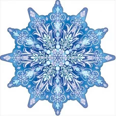 Украшение на скотче "Снежинка" 88.874