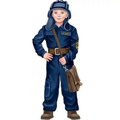 Плакат вырубной А3. Мальчик-танкист. Двухсторонний.- группа Профессии 00-00018346 Ф-15576 4630112038354