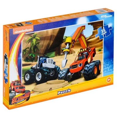 Пазлы 35 MAXI "Вспыш и чудо-машинки" (Никелодеон) 91238