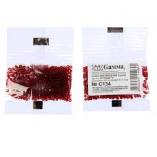 Бисер Чехия "GAMMA" круглый "3" 5гр (С134 т.красный) 1281287