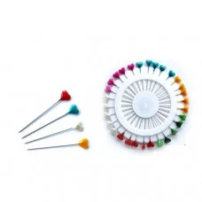 Булавка для рукод. 3199 Сердечко цена за диск 30 булавок,цв.асс J.Otten