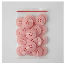 Пуговица декоративная 21мм (фас 24шт цена за шт) розовый PINK PS5 34L 9614434