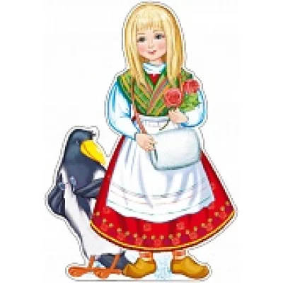 Ф-11208 Плакат вырубной А3. Герда (с блестками в лаке) / (серия) Сфера