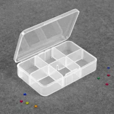 Контейнер для декора прямоуг 6 яч 9*6см 2,7*2,7см прозрач пакет 2760196