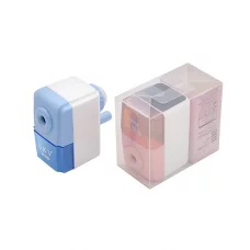 Точилка механическая SKV DA-65/CZ-316/CK-180 "Прямоугольная двухцветная" 1 режим, 8*5*4.5см, цвета ассорти №6600 320270