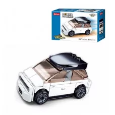 Конструктор пластиковый.SLUBAN.Автомобиль белый (56 дет.,в кор.).Арт. M38-B1067B