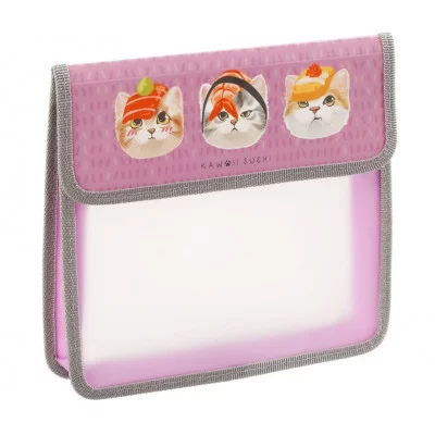 Папка для тетрадей 1 отделение, ArtSpace "Kawai Suchi", А5, пластик, на липучке 365777