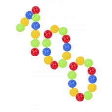 ШАРИКИ ПЛАСТИКОВЫЕ 100 шт. ЦВЕТНЫЕ, Ø60 мм (Арт. И-2547)