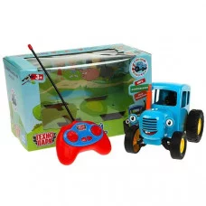 Модель р/у СИНИЙ ТРАКТОР 20 см, звук, синий, пуоьт управления,кор. Технопарк 380133