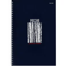 Записная книга на гребне А4 120л. БЕРЁЗЫ (120-1711) (гребень сбоку,глянц.лам., 7БЦ) 120-1711