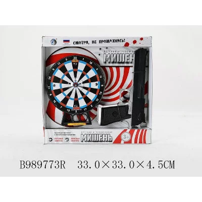 Пистолет с мишенью (33 см) "Азартная стрельба",свет,звук (Арт. 989773R)