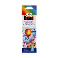 Карандаши цветные Гамма "Классические", 06цв., заточен., картон. упаковка, европодвес 344223