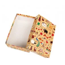 Коробка прямоугольная подарочная Вокруг света 19 х 12 х 7,5 см РазборПП-3568