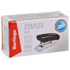 Мини-степлер №10 Berlingo "Blitz" до 10л., пластиковый корпус, черный 277236