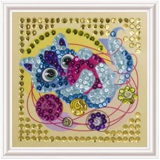 Картина из пайеток Котенок с клубком 291283