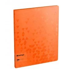 Папка с пружинным скоросшивателем Berlingo "Neon" А4, 17мм, 1000мкм, оранжевый неон, с внутр. карманом 352543
