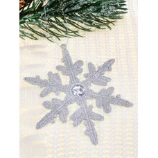 Новогоднее подвесное украшение Необыкновенная снежинка 13 см НУ-5101