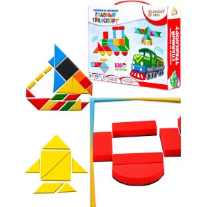 BRIGHT KIDS. Мозаика на магнитах. ГЛАВНЫЙ ТРАНСПОРТ (ИН-2429) ИН-2429
