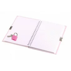 Подарочный блокнот 11,0 см * 15,0 гребень, Alingar, ламинация, эффект 3D, замочек, 46 л. клетка, Малыш единорог розовый AL11778