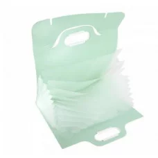 Папка-картотека Alingar 332х302 мм на резинке прорезная ручка пластик 700 мкм 11 отделений зеленый 1шт AL12817/1