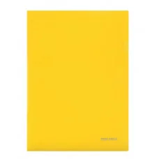 Папка-уголок, А4, 180мкм, ЯРКО-ЖЕЛТЫЙ (ПК-8722)  ПК-8722