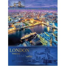 Ежедневник А6 недатиров. 160л Панорама Лондона 160-0711